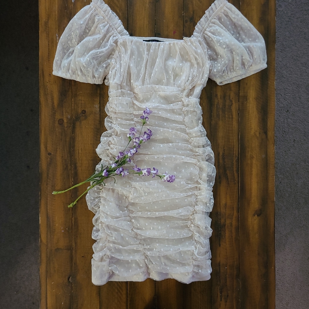Cream Bodycon Dress